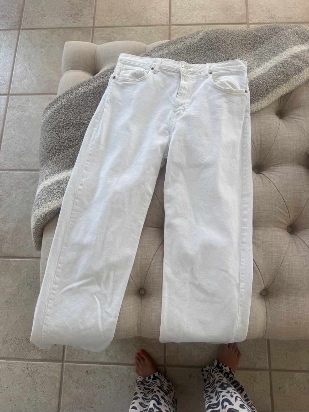 Zara White Womens Jeans